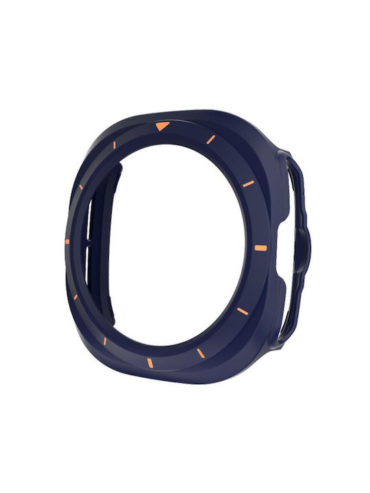 Samsung Galaxy Watch Ultra Ultra 2025 Xdfind Scale Frame Pc Hollow Watch Cover Midnight Blue + Orange Xdfind