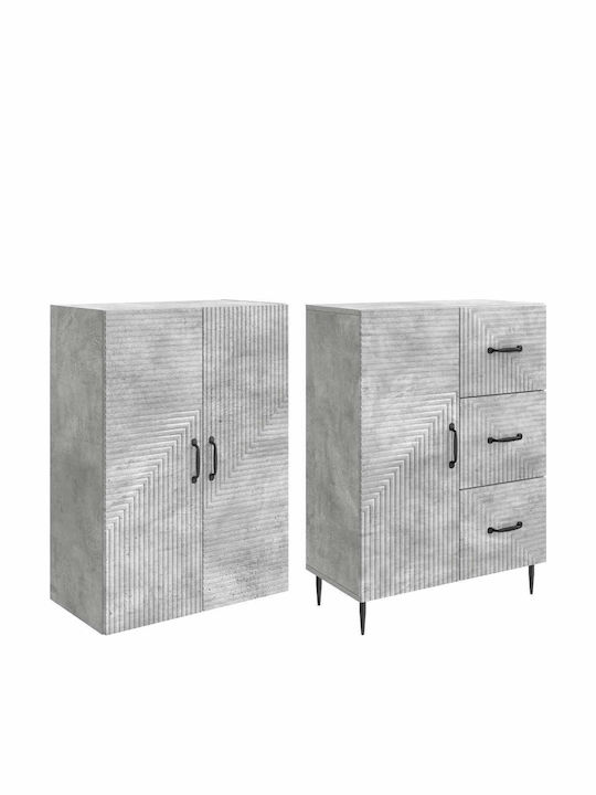 vidaXL Coloană Duș Fără Baterie 66cm Gri