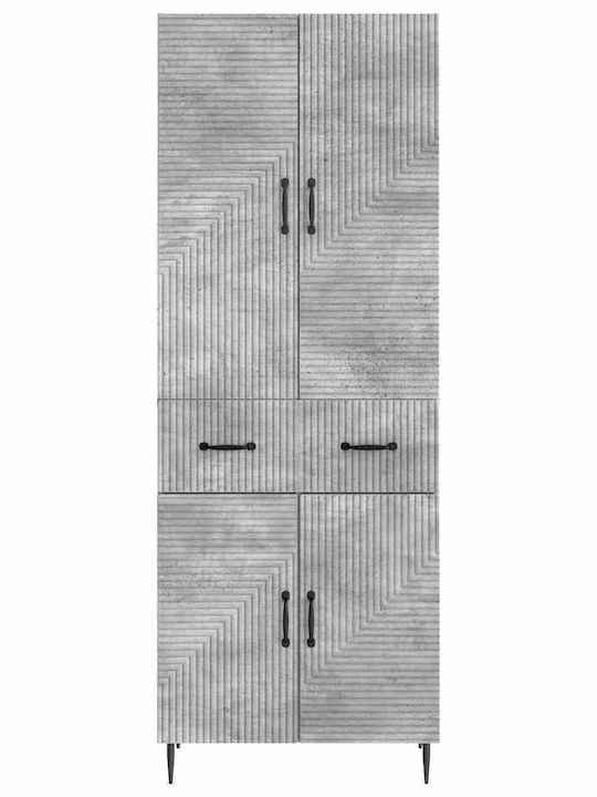vidaXL Στήλη Ντουζ χωρίς Μπαταρία 66cm Γκρι