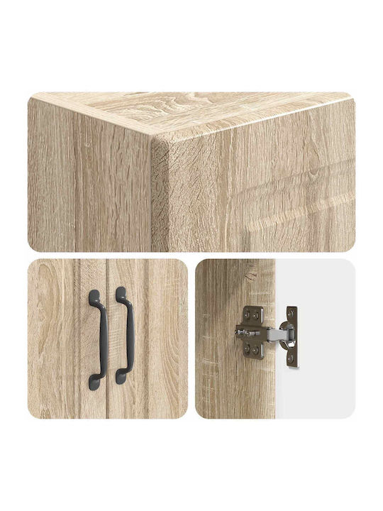 Metal Storage Cabinet with 2 Drawers L33xW34.5xH87cm
