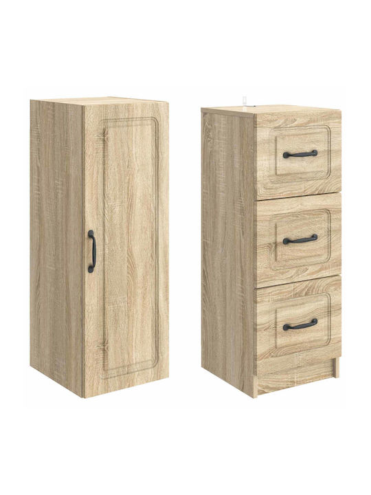 Metal Storage Cabinet with 2 Drawers L33xW34.5xH87cm