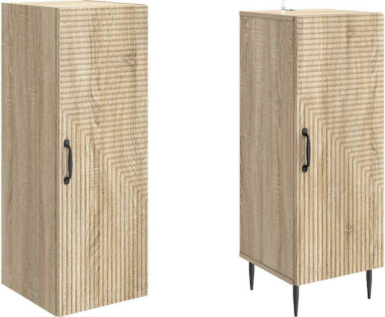 vidaXL Kleine Aufbewahrungsmöbel Stoff mit 2 Schubladen M33xP34.5xH89.5cm