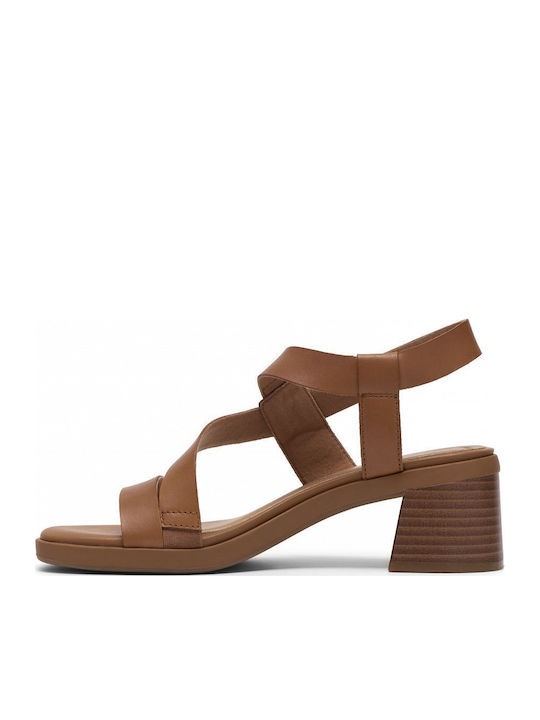 Jaylan Leather Sandals Brown