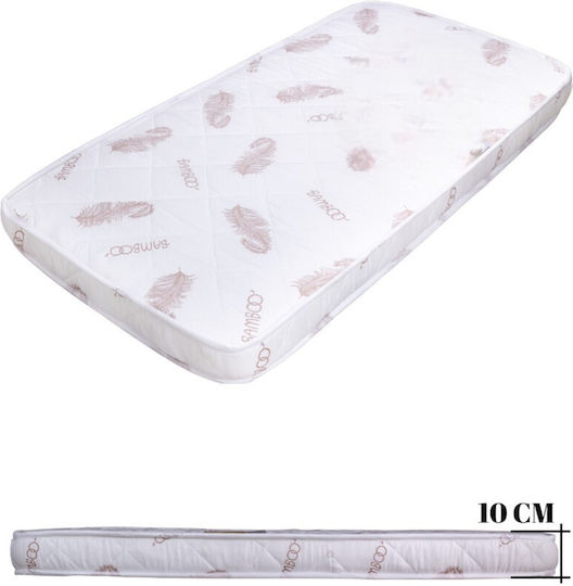 SteweHome Ортопедичен Матрак За Кошара 70cmx130cmx10cm SteweHome Ортопедичен Матрак За Кошара 70cmx130cmx10cm