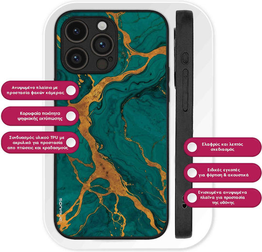 Husă Sonique Marble Series Motorola Moto G57 Power 5G Moto G67 Power 5G Verde