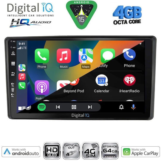 Digital IQ Car Audio System for Toyota Raize 2020 Bluetooth USB WiFi GPS Apple CarPlay Android Auto with 10" Touch Screen