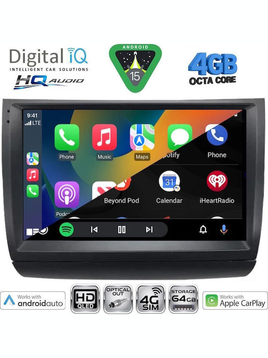 Digital IQ Car Audio System for Toyota Prius 2003-2009 Bluetooth USB WiFi GPS Apple CarPlay Android Auto with 9" Touch Screen