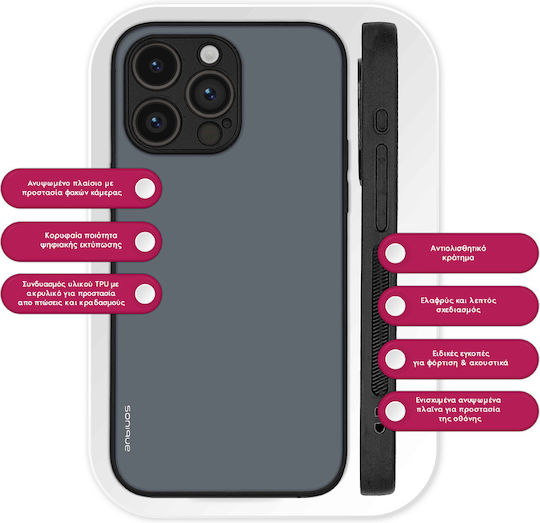 Sonique Colorbloc Series Honor 600 Lite 5g Blue Grey Mobile Phone Case