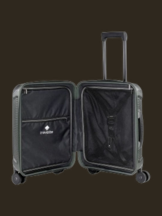 Travelite Βαλίτσα Ταξιδίου Καμπίνας Σκληρή Χακί Ύψους 55εκ.