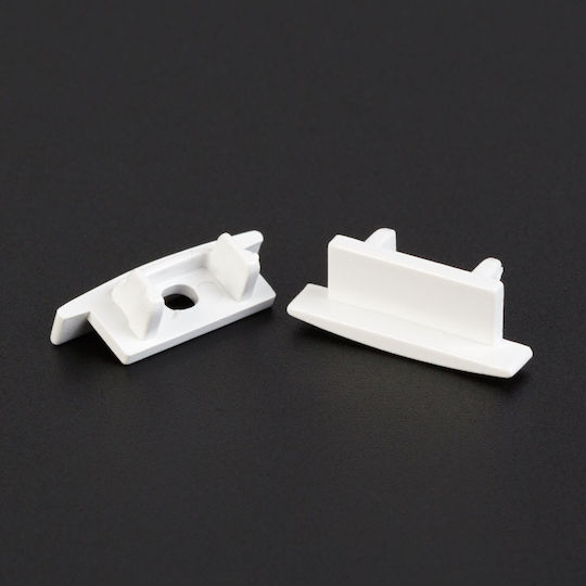 Led Aluminium Profilabdeckung 41011 2 Stück Weiß