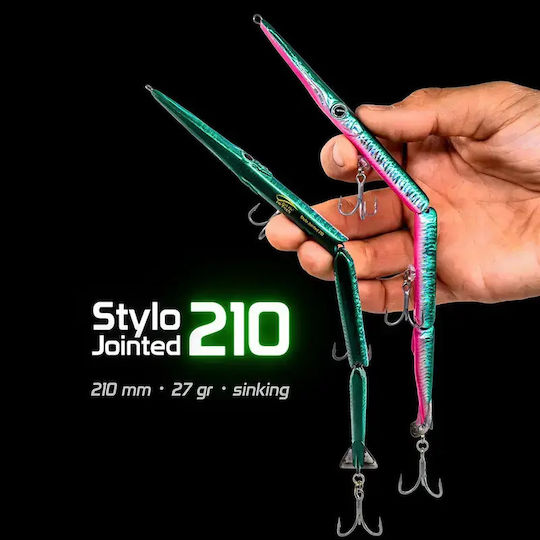 Jack Fin Stylo Artificial Bait Minnow Fluorescent Pink Fluo