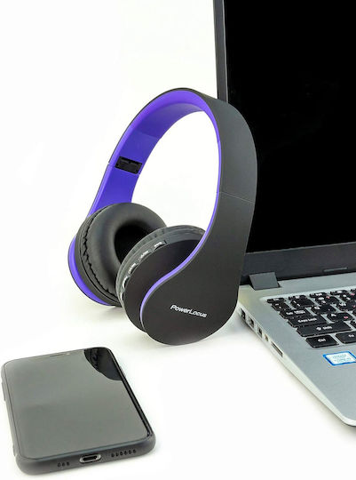 PowerLocus Căști Audio Wireless Cu Fir Over Ear Cu Radio Cu 15 Ore Autonomie Violet