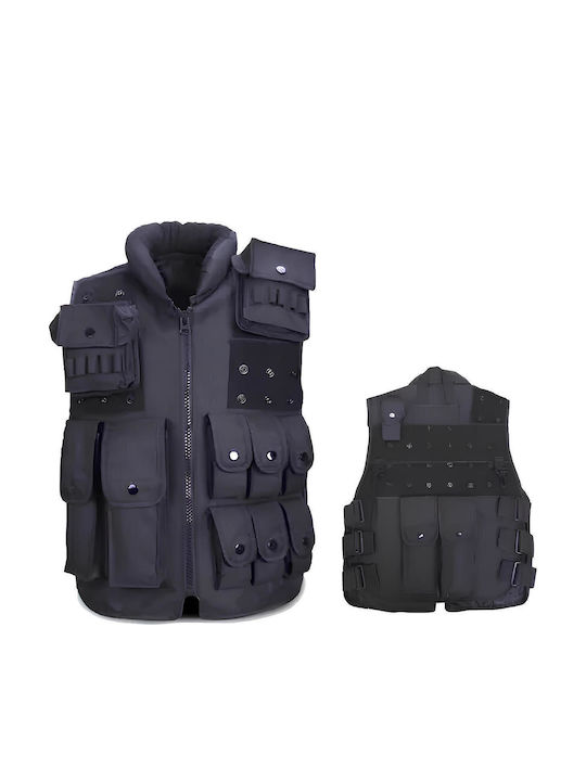 Men's Work Vest Waterproof Black