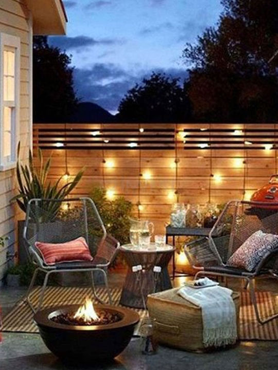 Ghirlandă Luminițe Garland LED Etanșă 10m cu 10 Becuri Ghirlandă Luminițe Garland LED Etanșă 10m cu 10 Becuri