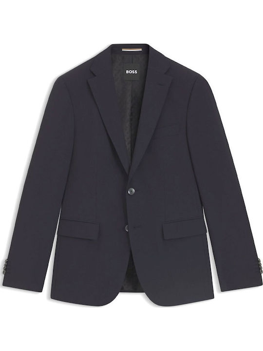 Men’s Suit Jacket With Slim Fit Blue