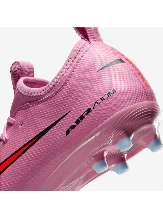 Mercurial Vapor FG/MG Kids Soccer Cleats And Shoes Molded Pink