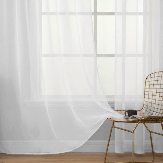 Miulee Set Curtains with White Tunnel 140x260cm