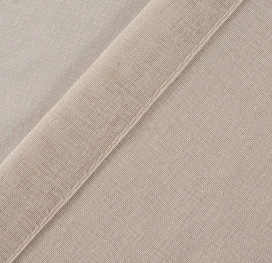 Cucraf Set Perdele Fereastra Cu Capse Bej 140x160cm