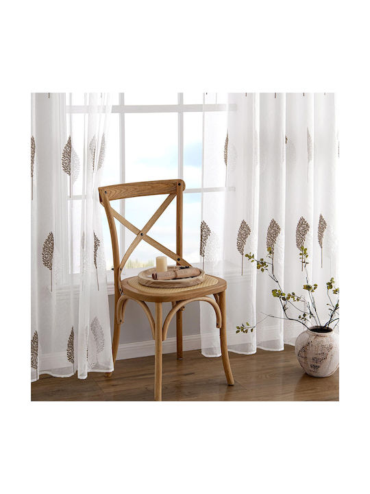 Miulee Set Blackout Curtains With Pencil Pleat White 140x260cm