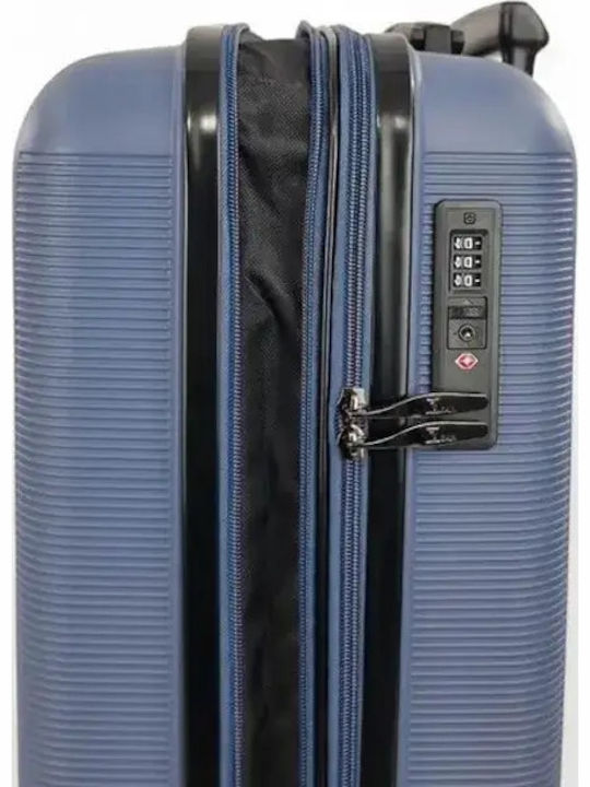 Rain Hard Travel Suitcases Blue