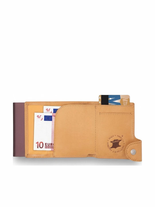 Δερμάτινο Ανδρικό Πορτοφόλι με RFID Μπεζ