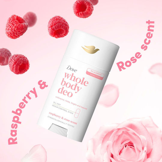 Dove Whole Body Sensitive - Raspberry & Rose Αποσμητικό σε Stick Χωρίς Αλουμίνιο 75ml