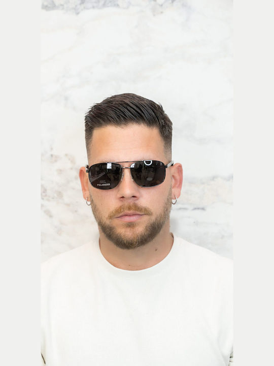 Monte Napoleone Gray Sunglasses with Frame
