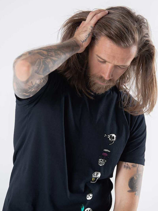 T-shirt Μπλε Σκούρο
