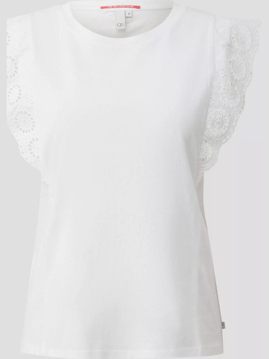 Women's Blouse with Broderie Anglaise Lace