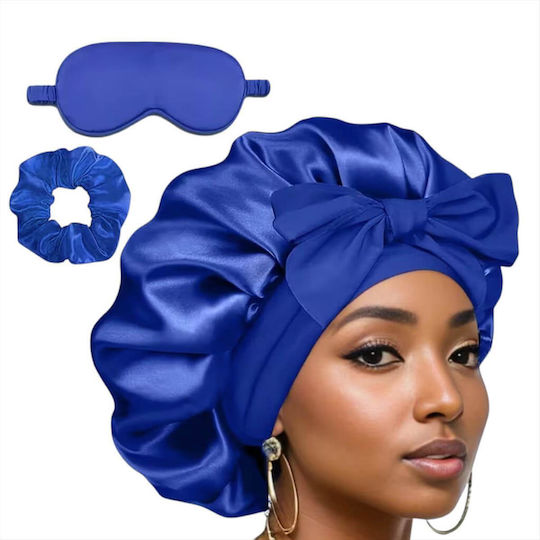 Set Σατέν Σκουφάκι Ύπνου Μάσκα Ματιών & Scrunchie