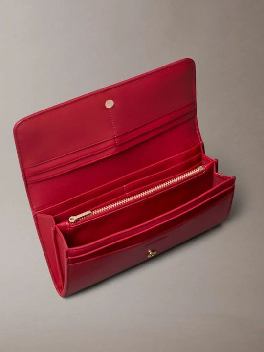 Large Leather Women's Wallet with RFID Burgundy