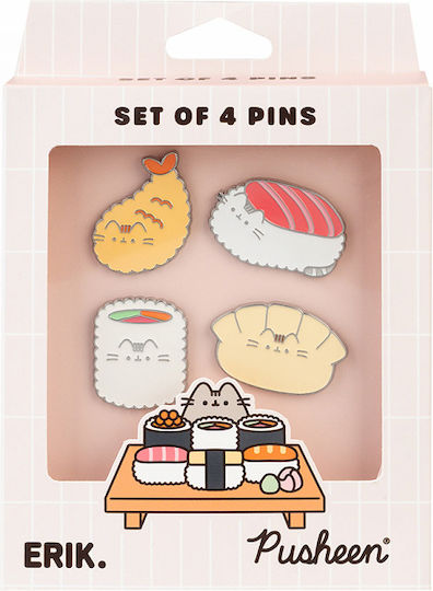 Σετ 4 Κονκάρδες Pusheen Sushi Roll