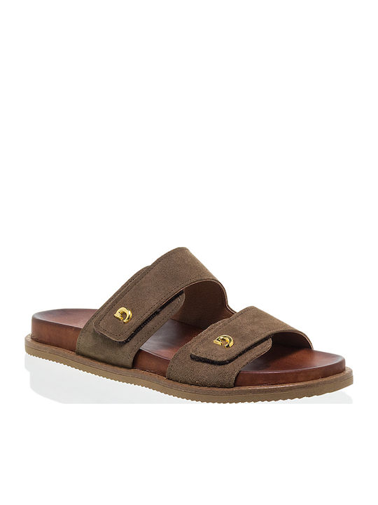 Δερμάτινα Γυναικεία Σανδάλια Light Brown