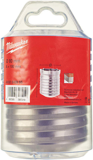 Milwaukee Broach Cutter SDS Dry Cutting with Diameter 80mm
