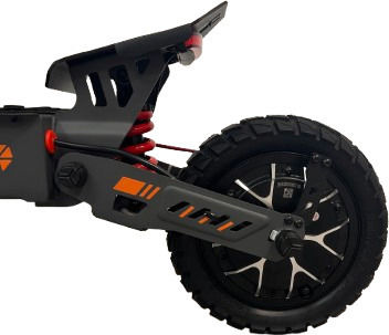 Mobix F1 Electric Scooter with 25km/h Max Speed and 45km Range in Black Colour