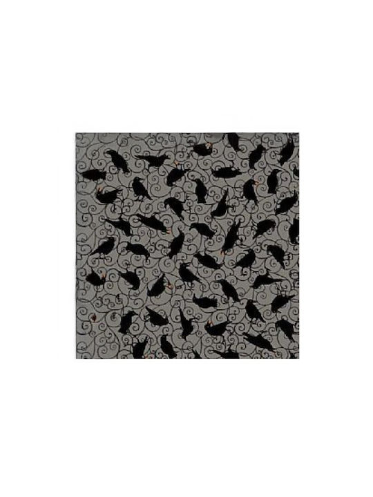 Oxygen Διακοσμητική Μαξιλαροθήκη Black Crow Eco Text Black Crow 45x45εκ.