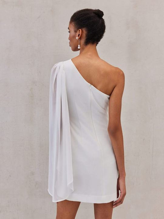 Mini Φόρεμα για Γάμο / Βάπτιση White