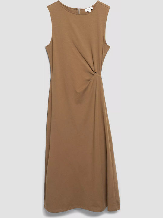 Summer Midi Dress with Drape 8918