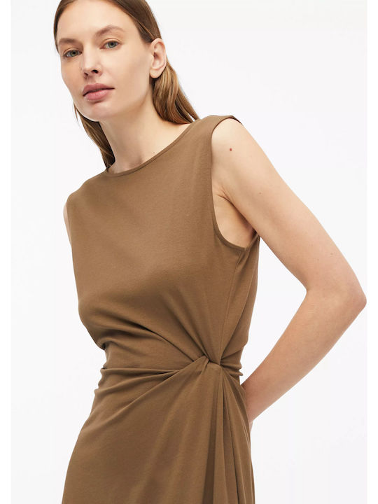 Summer Midi Dress with Drape 8918
