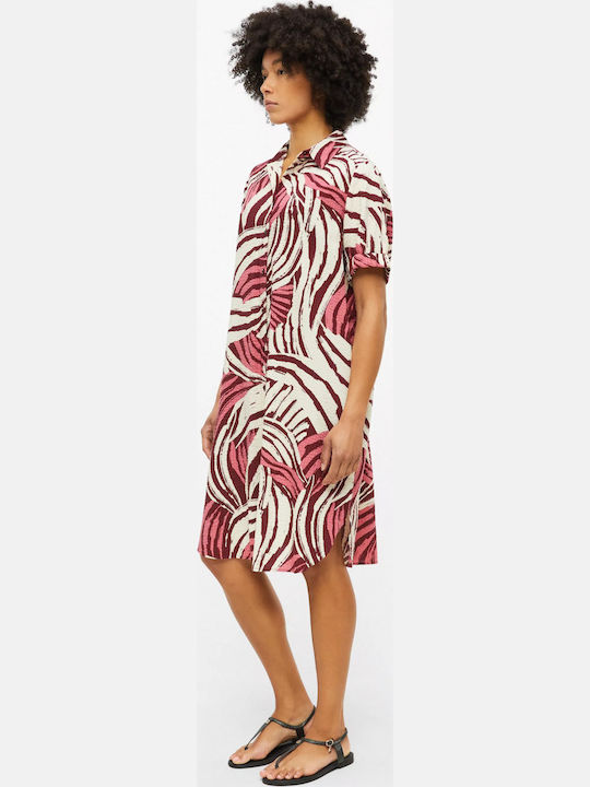 Καλοκαιρινό Midi Σεμιζιέ Φόρεμα Structured Shirt Dress