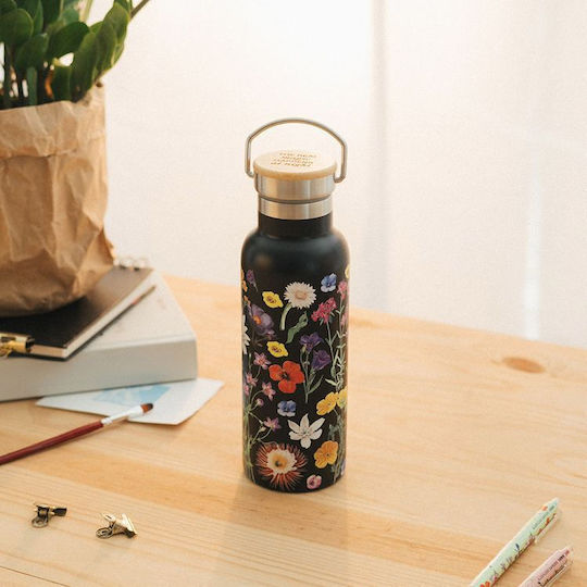 Grupo Erik Μπουκάλι Θερμός Ανοξείδωτο 500ml SLEEPLESS GARDEN με Λαβή