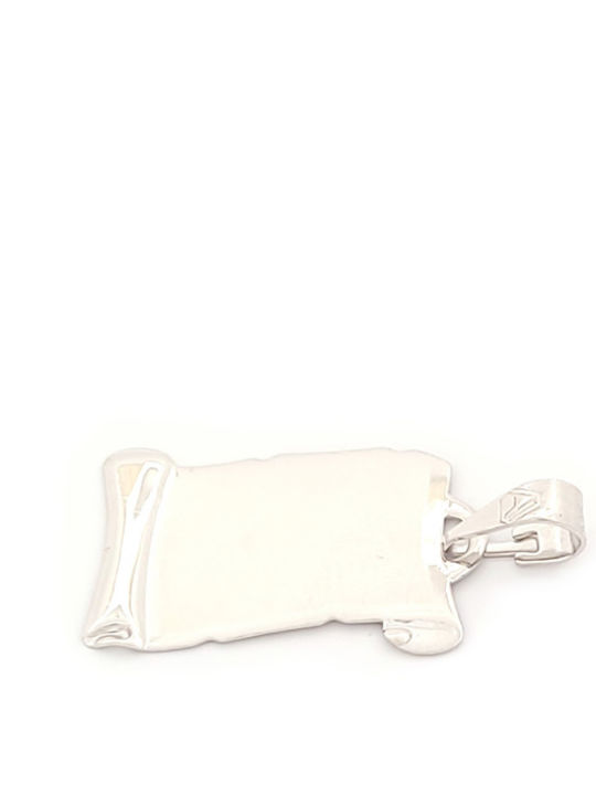 Charm Name in White Gold 9K