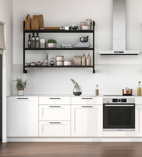 Kit of Articulated Shelf Frame 3 Shelves Support Only on Wall Without Wooden Elements Emuca Zero 7021854 Matte Black