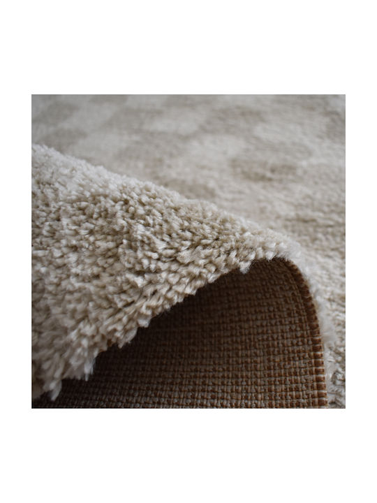 Shaggy Noelia Χαλί Ορθογώνιο Cream Beige 120x170cm