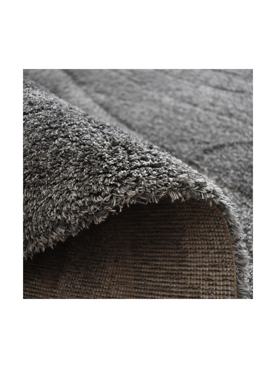 Soft Touch Living Room Rug Rectangular D. Gray 140x250cm