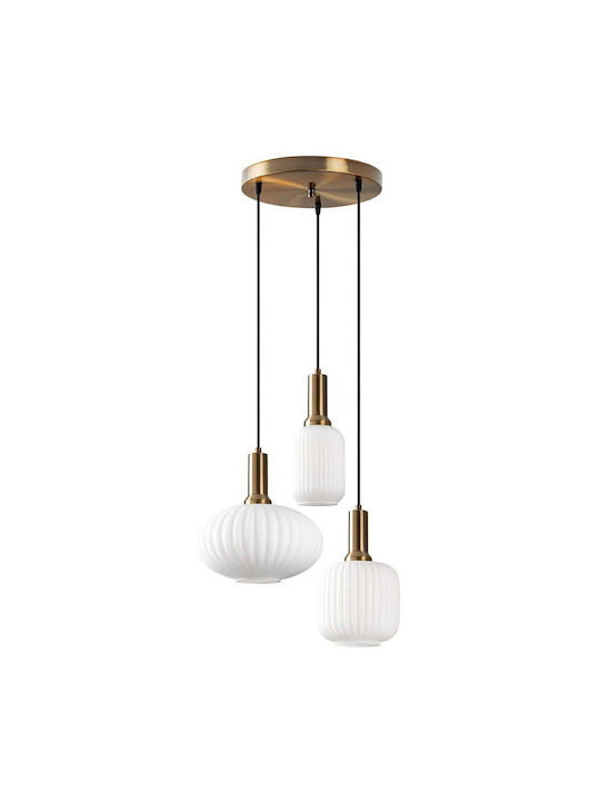 Opviq Висящо Осветително Тяло Бял 55x55x130см.