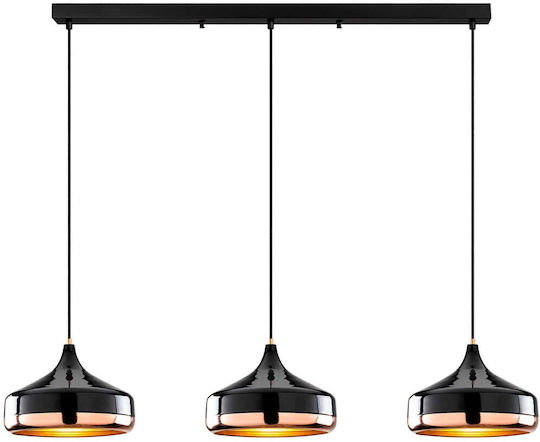 Opviq Yildo Hängelampe Schwarz 146x36x122cm