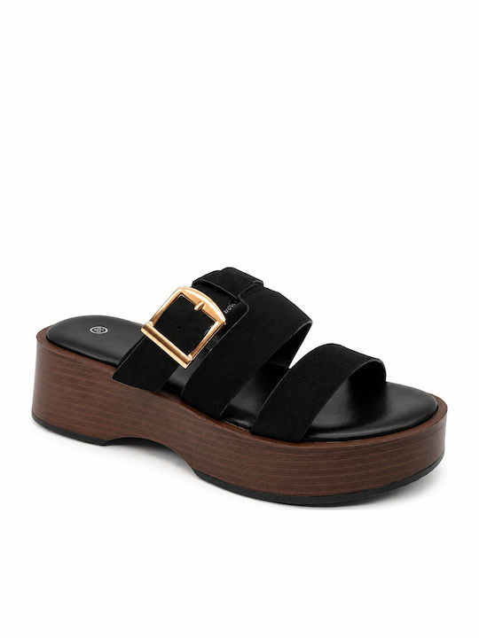Platforme Dama Anatomici Tip Slip On Negre