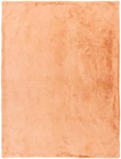 Einlagige Decke 150x200cm Pfirsich