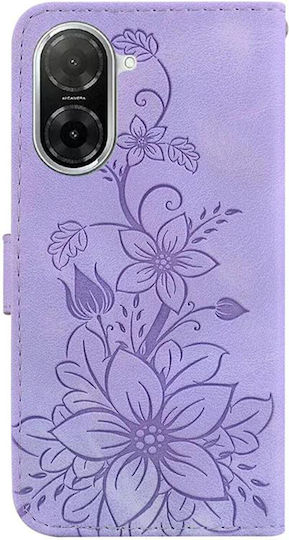 Tel1 Xiaomi Redmi A5 4g Lily Embossing Husa Orizontala Tip Book Violet